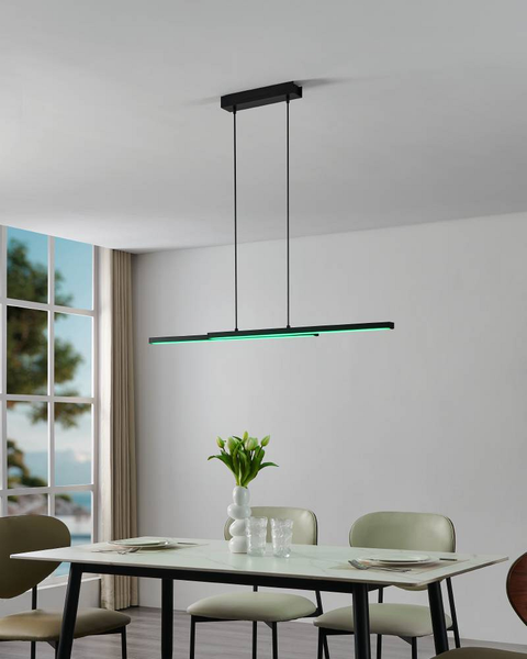 LED-Pendelleuchte Fraioli - Polycarbonat / Aluminium - 2-flammig