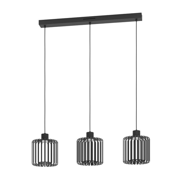 LED-Pendelleuchte Ginestrone - Polycarbonat / Stahl - 3-flammig