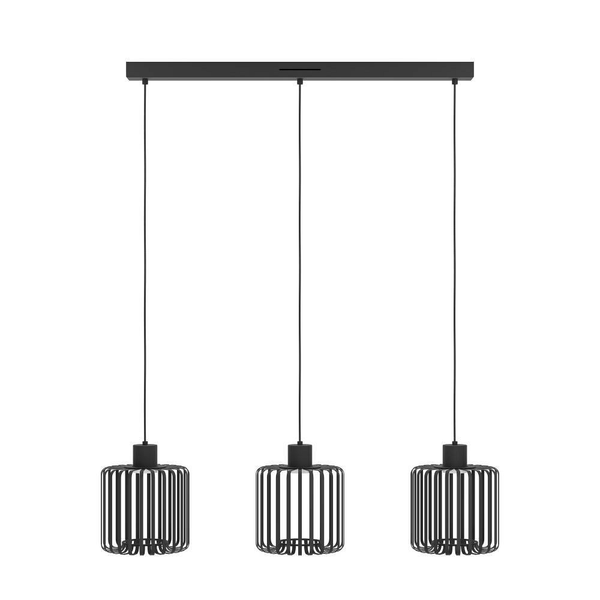 LED-Pendelleuchte Ginestrone - Polycarbonat / Stahl - 3-flammig