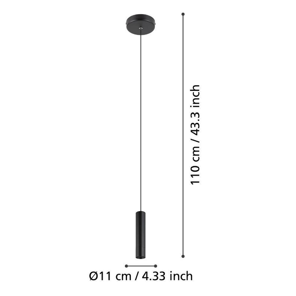 LED-Pendelleuchte Almudaina - Stahl - 1-flammig