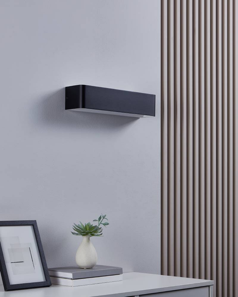 LED-Wandleuchte Sania Typ A - Kunststoff / Aluminium - 1-flammig - Breite: 37 cm