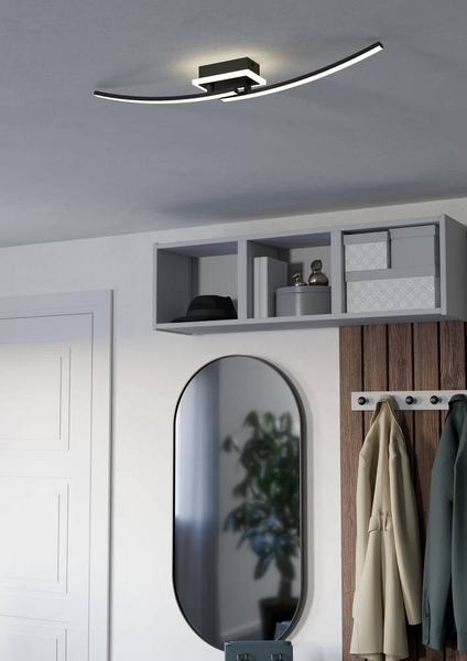 LED-Deckenleuchte Lungolago Typ A - Polycarbonat / Stahl - 1-flammig
