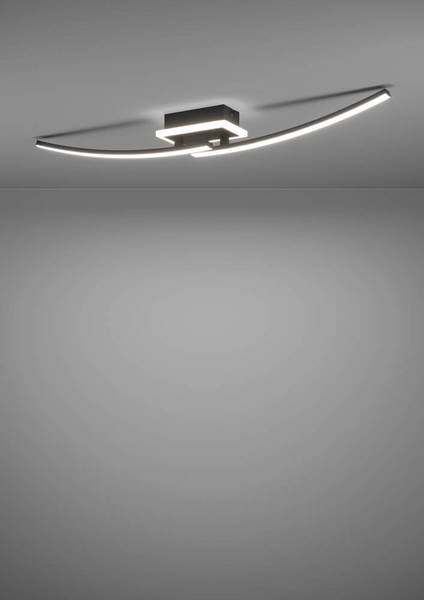 LED-Deckenleuchte Lungolago Typ A - Polycarbonat / Stahl - 1-flammig