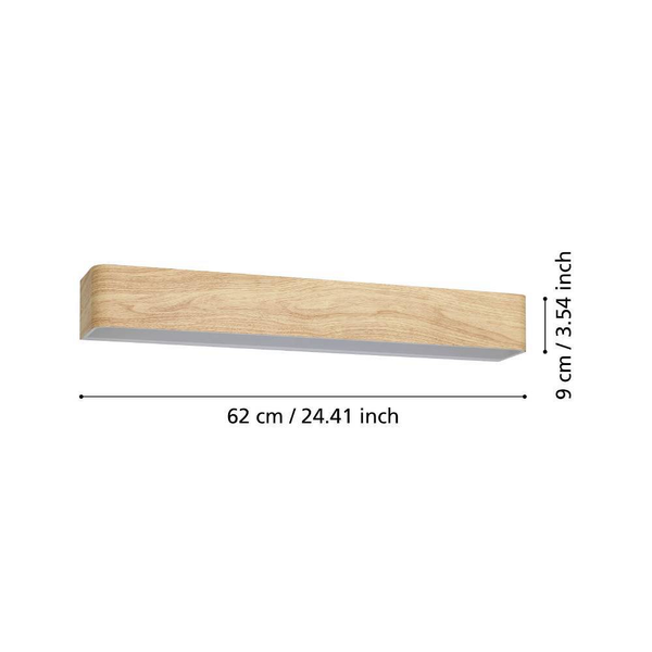 LED-Wandleuchte Sania Typ B - Polycarbonat / Stahl - 1-flammig