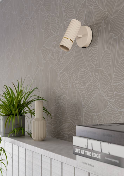 LED-Wandleuchte Caminia - Stahl - 1-flammig