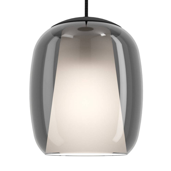 Pendelleuchte Ciampino Typ A - Rauchglas / Stahl - 4-flammig