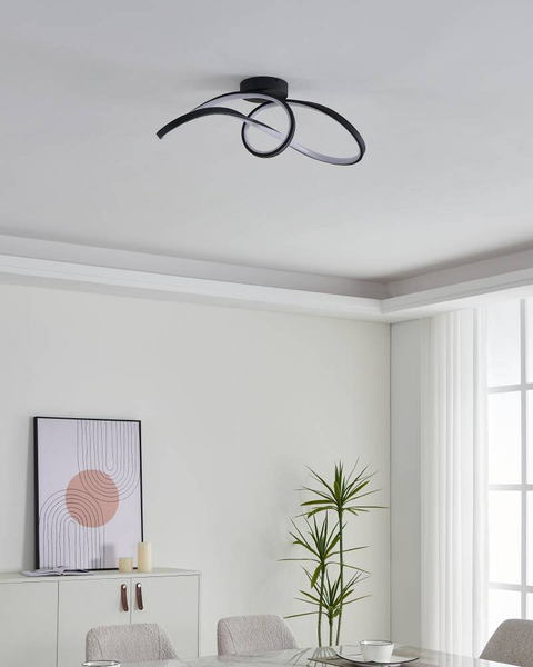 LED-Deckenleuchte Calarossa - Polycarbonat / Stahl- 1-flammig