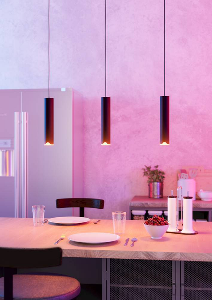 LED-Pendelleuchte Balamorta Typ B - Polycarbonat / Stahl - 3-flammig