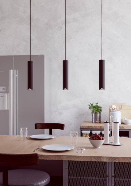 LED-Pendelleuchte Balamorta Typ B - Polycarbonat / Stahl - 3-flammig