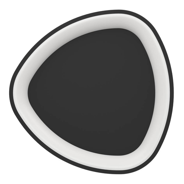 LED-Deckenleuchte Loretello - Polycarbonat / Stahl - 1-flammig - Schwarz