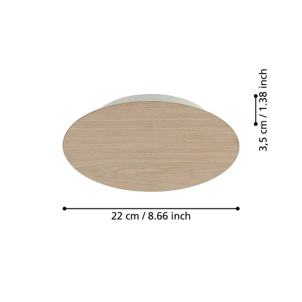LED-Wandleuchte Alamilo - Stahl - 1-flammig