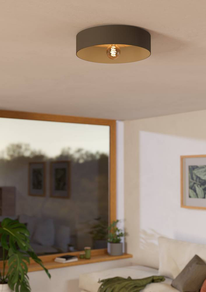 Deckenleuchte Duaia - Stahl - 1-flammig