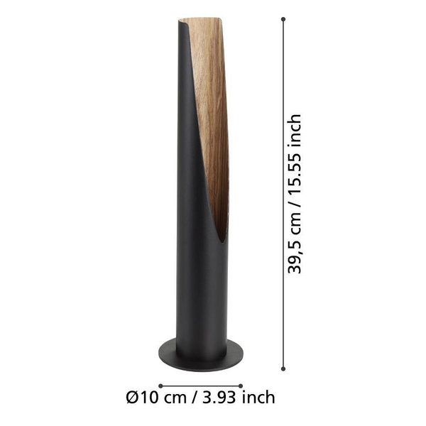 LED-Tischleuchte Barbotto - Stahl - 1-flammig
