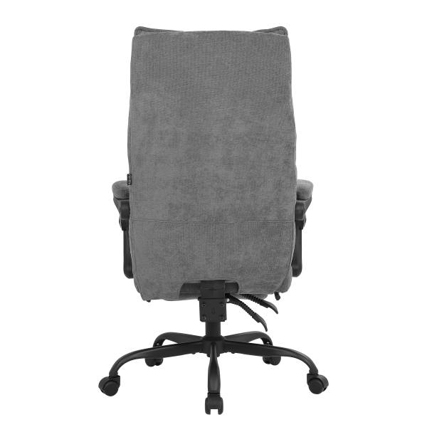 Bürodrehstuhl Tebuai - Webstoff / Metall - Grau / Schwarz