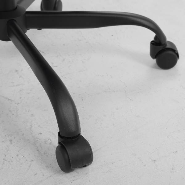 Bürodrehstuhl Tebuai - Webstoff / Metall - Grau / Schwarz