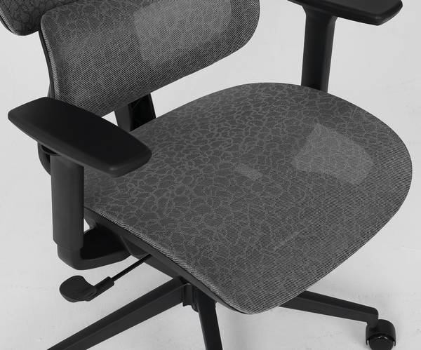 Bürodrehstuhl Broz - Mesh / Metall - Grau / Weiß