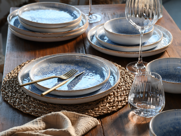 Geschirr-Set Uno Mykonos 12-teilig - Multicolor - Keramik - 40 x 36 x 42 cm