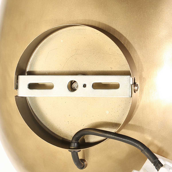Wandleuchte Brassi - Messing - Aluminium - 24 x 36 x 13 cm