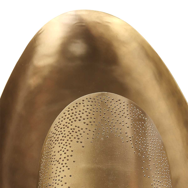 Wandleuchte Brassi - Messing - Aluminium - 24 x 36 x 13 cm