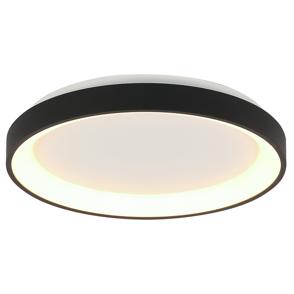 Deckenleuchte Ringlede - Schwarz - 38 x 38 cm