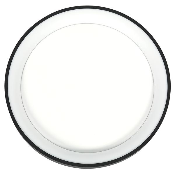 Deckenleuchte Ringlede - Schwarz - 38 x 38 cm