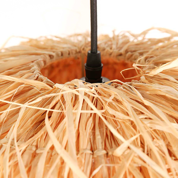 Pendelleuchte Grass - Beige - Pflanzenblatt - 53 x 150 x 53 cm
