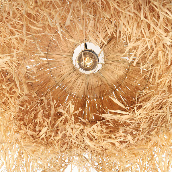 Pendelleuchte Grass - Beige - Pflanzenblatt - 53 x 150 x 53 cm