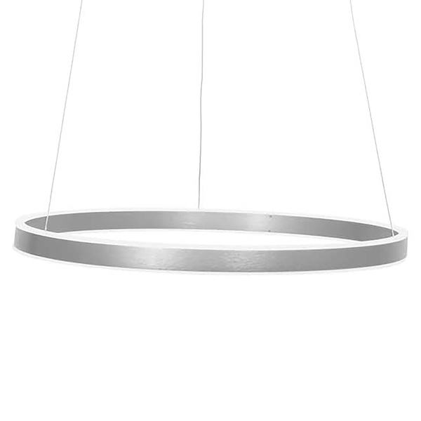 Pendelleuchte Ringlux Typ A - Silber - Aluminium - 60 x 150 x 60 cm