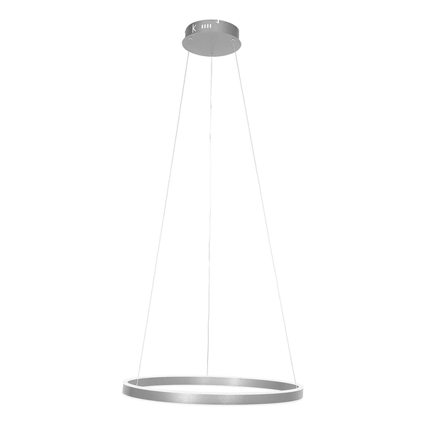 Pendelleuchte Ringlux Typ A - Silber - Aluminium - 60 x 150 x 60 cm