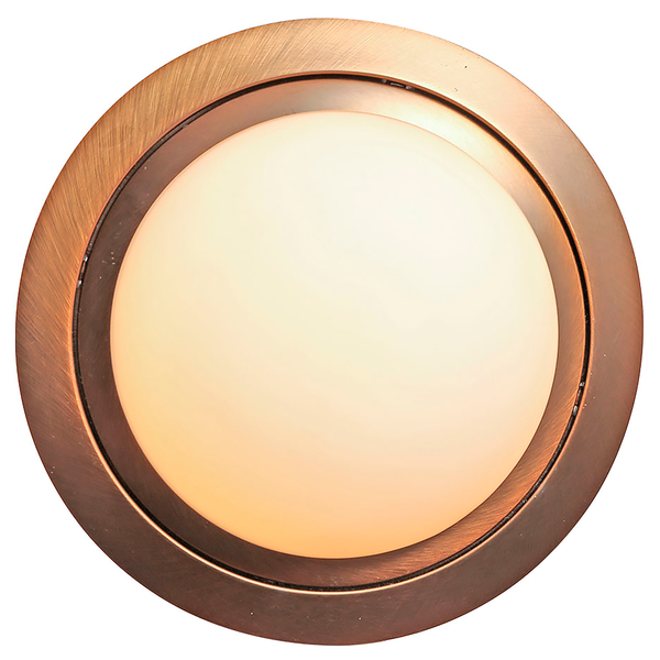 Deckenleuchte Ikaro Typ A - Messing - Aluminium - Opalglas - 24 x 9 x 24 cm