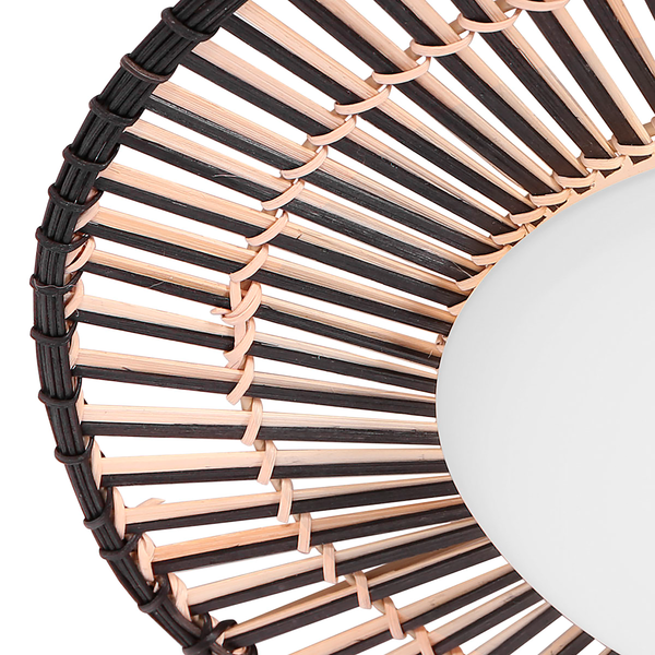 Deckenleuchte Aura - Schwarz - Acrylglas - 50 x 6 x 50 cm