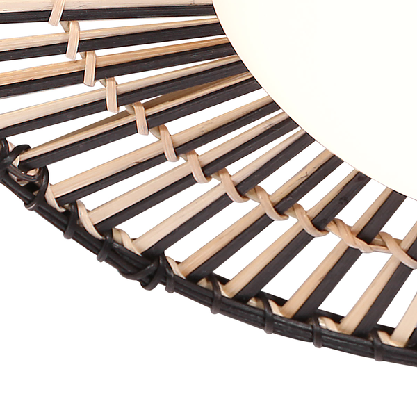 Deckenleuchte Aura - Schwarz - Acrylglas - 50 x 6 x 50 cm