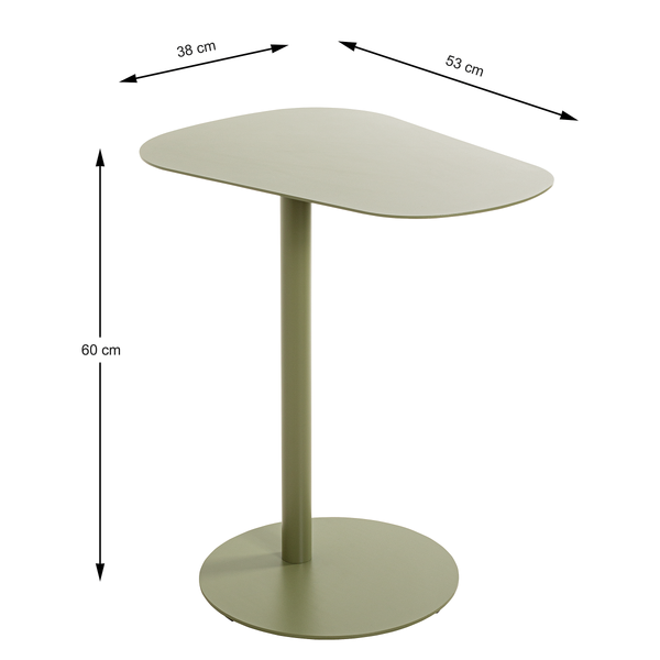 Beistelltisch Connor - Metall - Salbei