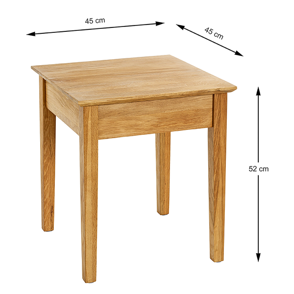 Massiver Beistelltisch Montana 8 - Eiche