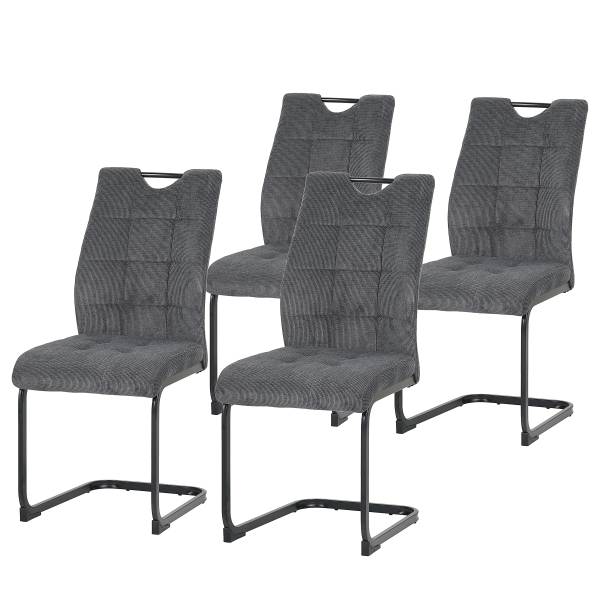 Freischwinger Konity 4er-Set - Grau