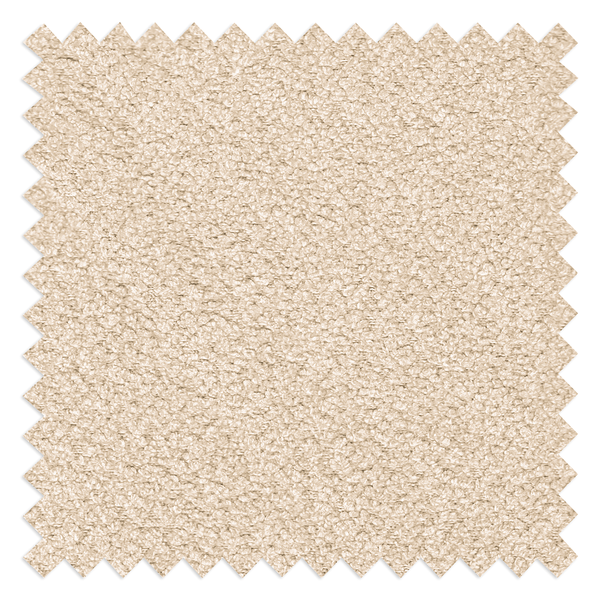 Pouf FORA - Teddy-Bouclé Stoff Bony: Beige - Breite: 60 cm