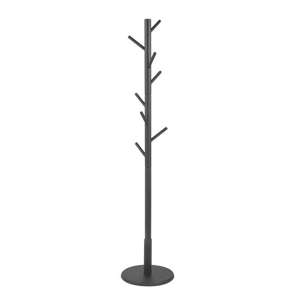 Massiver Garderobenständer Nootas - Gummibaum - Schwarz