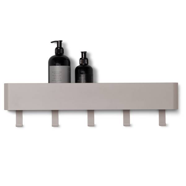 Garderobenleiste Cincoe - Metall - Taupe - Breite: 52 cm
