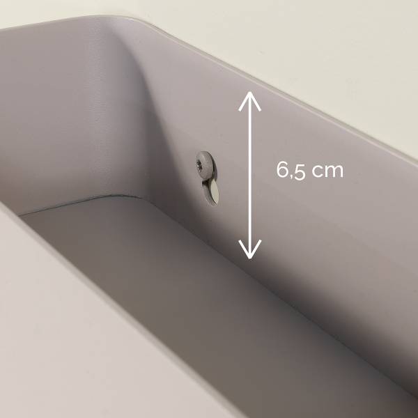 Garderobenleiste Cincoe - Metall - Taupe - Breite: 52 cm