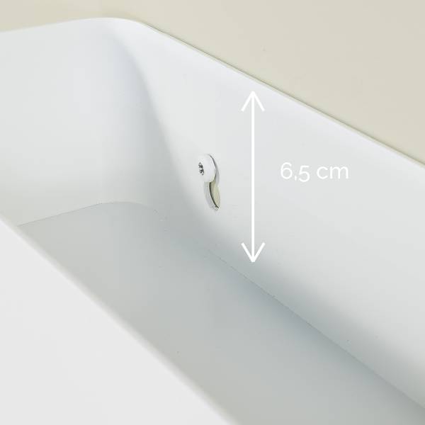 Garderobenleiste Cincoe - Metall - Weiß - Breite: 52 cm