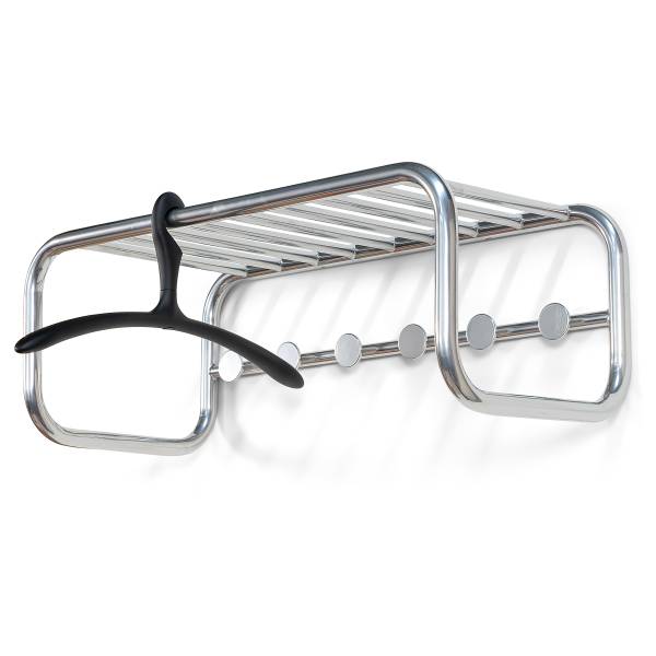 Wandgarderobe Coppin - Metall - Chrom
