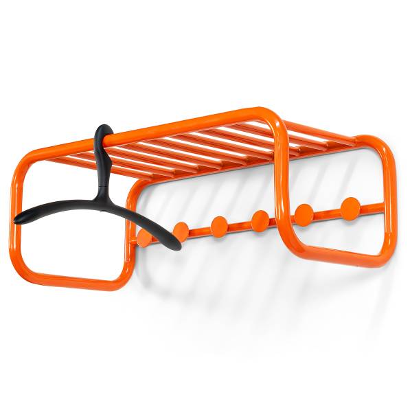 Wandgarderobe Coppin - Metall - Orange
