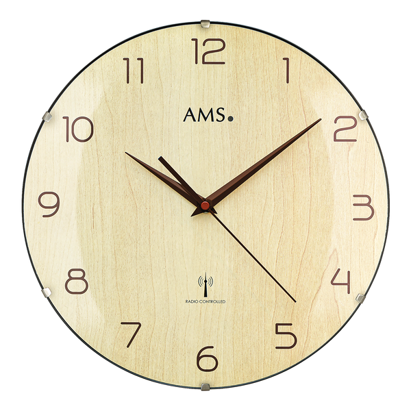 Funk-Wanduhr Hojas - Buche