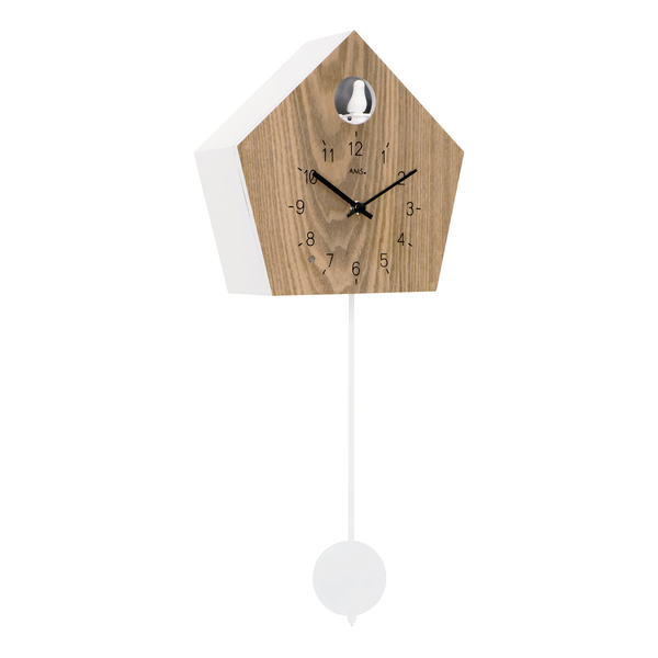 Kuckucksuhr Catu - Beige - Holzwerkstoff - 22 x 22 x 8 cm