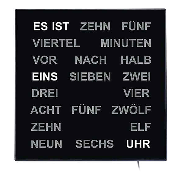 Tisch & Wanduhr Limpa Typ A - Schwarz - Polypropylen - 28 x 28 x 4 cm