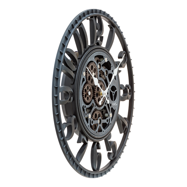 Wanduhr Canas - Grau - Polypropylen - 39 x 39 x 6 cm