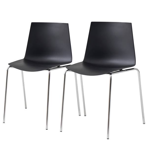 Esszimmerstuhl VESTAD 2er-Set - Schwarz