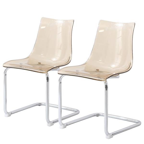 Freischwinger MENSIKU 2er-Set - Bernstein