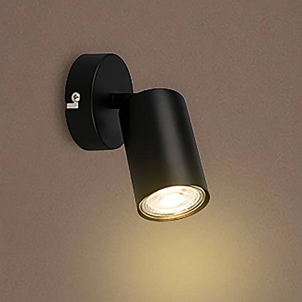 LED Wandleuchte Spot - Schwarz