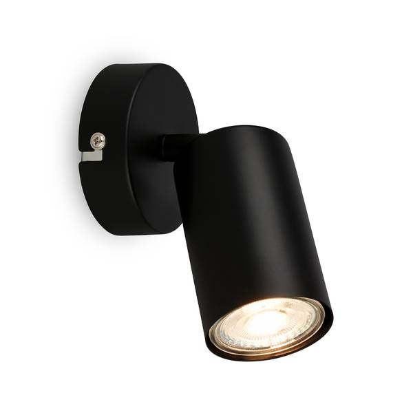LED Wandleuchte Spot - Schwarz